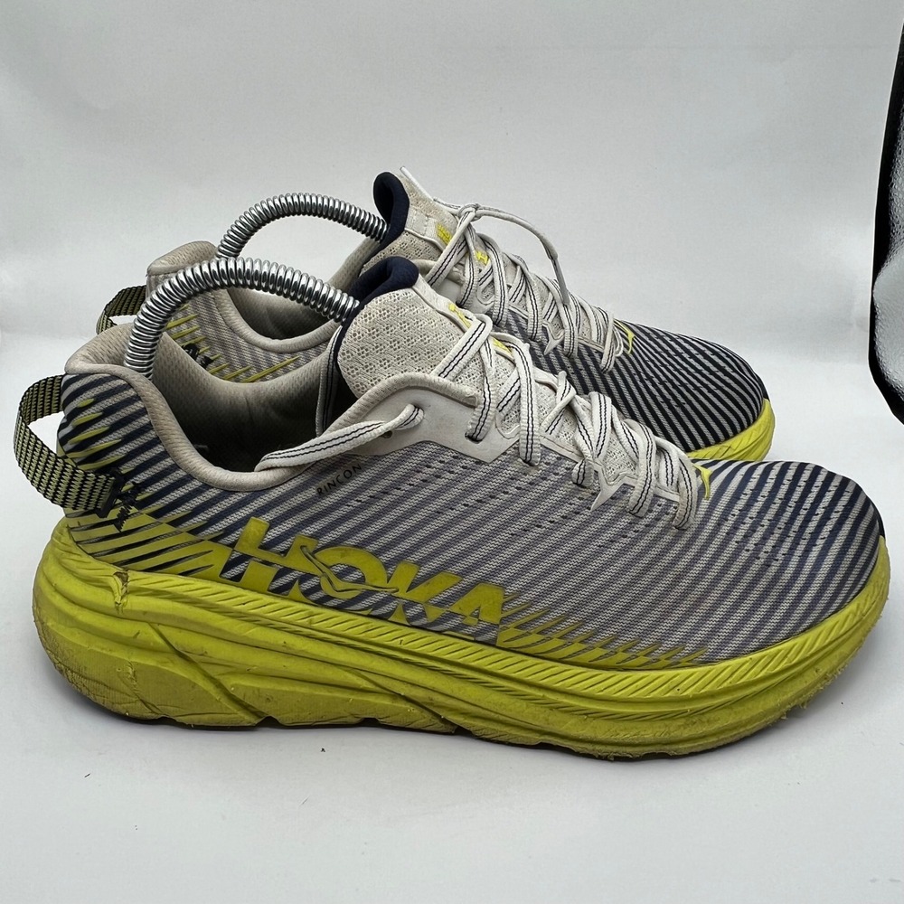 Hoka One One Rincon 2 Womens Running Shoes 9 Black Dark Citron Lighweight nice